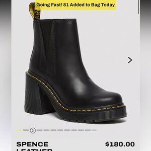 Dr. Martens Black Heeled Chelsea Boots used once